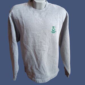 Men's Medium Sweatshirt Colorado State Rams University Cutter & Buck Y2K Vtg